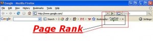 Page Rank Meter in Google Toolbar