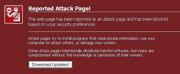 Reported Attack Page!